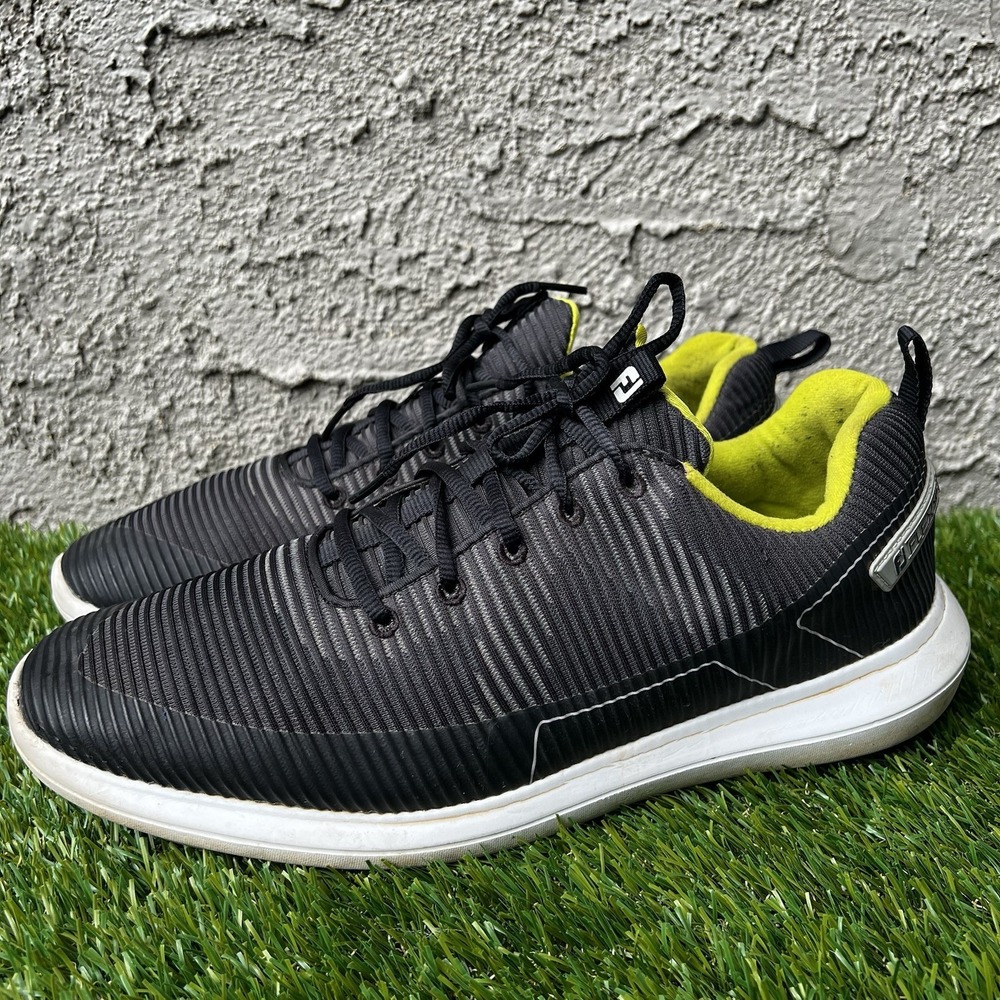 FootJoy Shoes Men Size 13 Flex XP 56253 Golf Black Waterproof Spikeless Sneaker